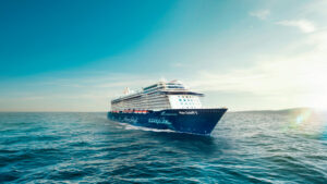 großes Kreuzfahrtschiff auf dem Meer