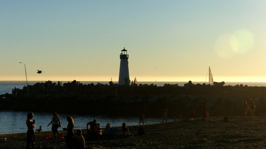 Santa Cruz Breakwater Lighthouse, ein Leuchtturm in Kalifornien