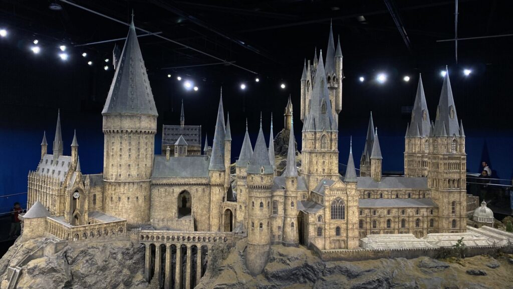 Hogwarts-Modell in den Harry Potter Studios